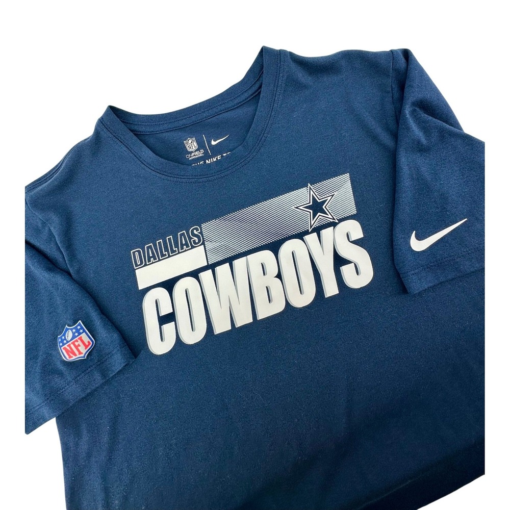 Nike Dallas Cowboys NFL Dri-FIT T-Shirt Men's XL Navy Blue NFL Onfield‎ Apparel